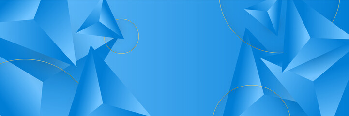 Blue abstract banner background