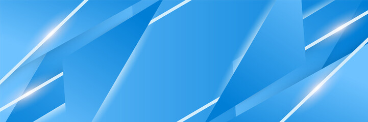 Blue abstract banner background