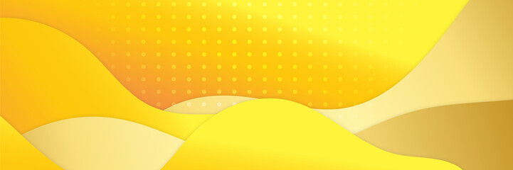 Orange abstract banner background