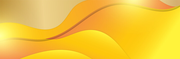 Orange abstract banner background