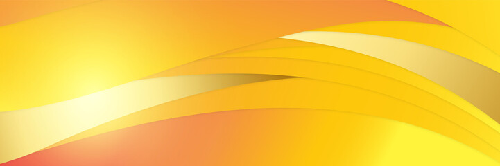 Orange abstract banner background