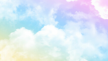 cloud and sky with a pastel colored background and wallpaper, abstract sky background in sweet color