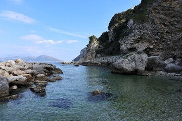 Capri - Scorcio panoramico dalla spiaggia dei Bagni di Tiberio