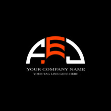FEJ Letter Logo Creative Design With Vector Graphic