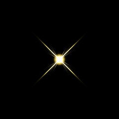 Wall Mural - gold warm color bright lens flare flashes leak for transitions on transparent background