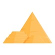 Dune pyramid icon cartoon vector. Egypt desert. Cairo sand