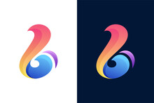 Gradient Colorful Letter B Logo Design