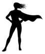 © Christos Georghiou - Super Hero Silhouette Superhero Cape Woman