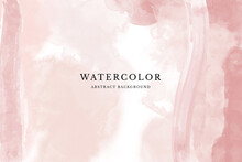 Pink Watercolor Contemporary Abstract Universal Background Templates