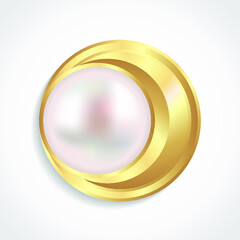 pearl golden jewelry