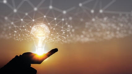 creative idea.concept of idea and innovation