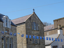 Die Shetland-Inseln Mit Der Stadt Lerwick