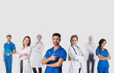 Wall Mural - Group of medical doctors