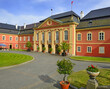The castle Dobris in Central Bohemia - the rococo chateau with a distinguished facade, Czech Republic, Europe