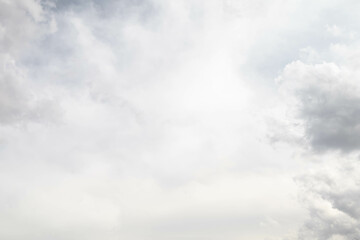 Wall Mural - cloudscape scenery, overcast weather above dull sky. rainy clouds floating in the air with natural l