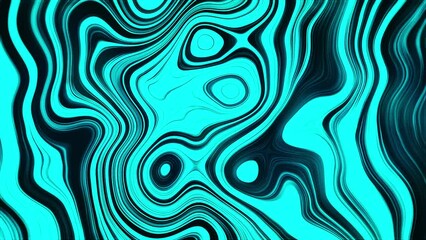 Wall Mural - Background with iridescent lines and colors. Motion. Bright movements of paint lines with psychedelic effect. Background of moving wavy lines and oval patterns