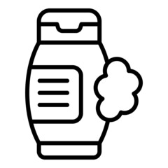 Wall Mural - Conditioner bottle icon outline vector. Salon hair. Barber comb