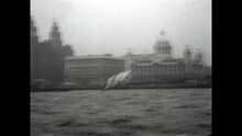 Pier Head, Liverpool 1934 - Pier Head, In Liverpool, United Kingdom Viewed From A Boat On The Mersey River In 1934.