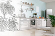 © Pixel-Shot - Interior of modern comfortable kitchen