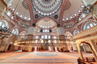 Awesome interior of the Sehzade Mosque in Istanbul, Turkey