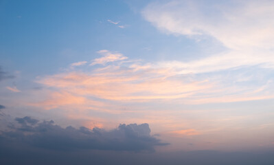 Wall Mural - sky and clouds at sunset