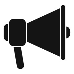 Canvas Print - Megaphone icon simple vector. Information message