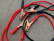 Red And Black Car Battery Jumper Cables