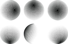 Radial Halftone Gradients Is A Collection Of 70 Radial Halftone Effects With Different Dot Shapes As Circle, Star, Quad Star, And Square Available In Raster And Vector Format For Easy Editing.