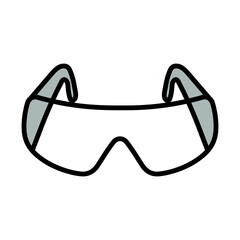 Canvas Print - Icon Of Chemistry Protective Eyewear