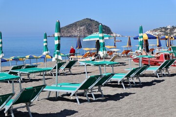 Wall Mural - Ischia - Stabilimento balneare alla Spiaggia dei Maronti