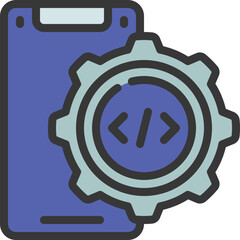 mobile app code optimisation icon