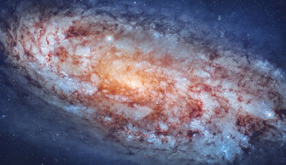 Poster - Galaxy in space. Galactic wallpaper with stars. Galaxy view from Hubble space telescope. Elements of this image furnished by NASA