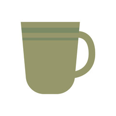 Sticker - green coffee cup