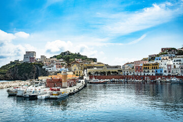 Wall Mural - Ponza e il suo Porto Borbonico