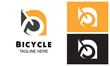 Bicycle Logo Design Template. Bicycle simple badge logo icon sign illustration.