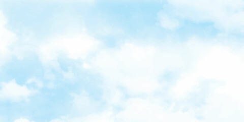 Wall Mural - blue sky white cloud white background. beautiful air sunlight with clound scape colorful. blackdrop 