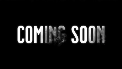 Wall Mural - movie trailer coming soon text reveal/ movie trailer coming soon text reveal/ 4k animation of a movi