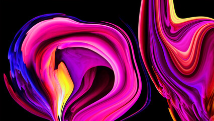 Wall Mural - Luxury abstract for a mobile screen concept, phone desktop and wallpaper, background, Color  abstract illustration made of purple colored oil paint on background,  background 3d render,