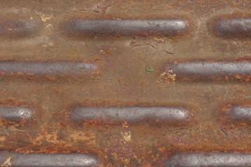 Wall Mural - brown metal texture from an old rusty iron wall