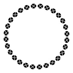 Poster - art pattern circle frame