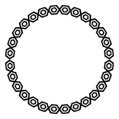 Wall Mural - art pattern circle frame