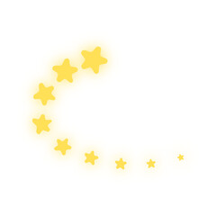 Canvas Print - glowing star line element