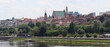 Panorama of the old town in Warsaw over the Vistula River