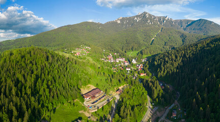 Wall Mural - Durau mountain resort in Ceahlau, Romania