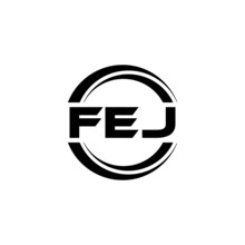 FEJ Letter Logo Design With White Background In Illustrator, Vector Logo Modern Alphabet Font Overlap Style. Calligraphy Designs For Logo, Poster, Invitation, Etc.