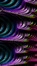 Artfully 3D Rendering Fractal, Fanciful Abstract Illustration And Colorful Designed Pattern