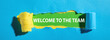 © andranik123 - Welcome To The Team message on torn paper.