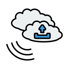 Sticker - Cloud Upload Icon