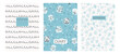 © Blooming Sally - Cover page templates based on seamless patterns in boho style with dandelions, wild flowers, scribble. Backgrounds for notebooks, notepads, diaries. Headers isolated, replaceable