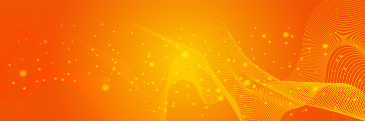 Website header or banner design with abstract geometric background and connecting dots and lines. Global network connection. Digital technology with plexus background and space for your text.